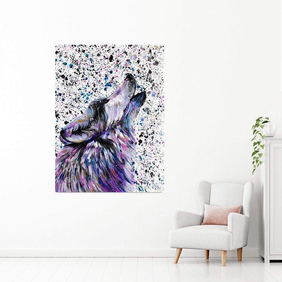 Wolf Mika Canvas Print wall art product Emma LC Art