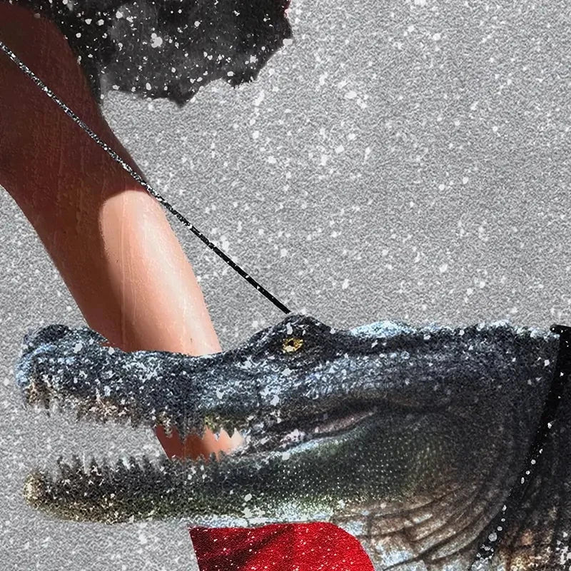 Woman With Crocodile Art Print Woman With Crocodile Art Print wall art product Svetlana Aleynikova