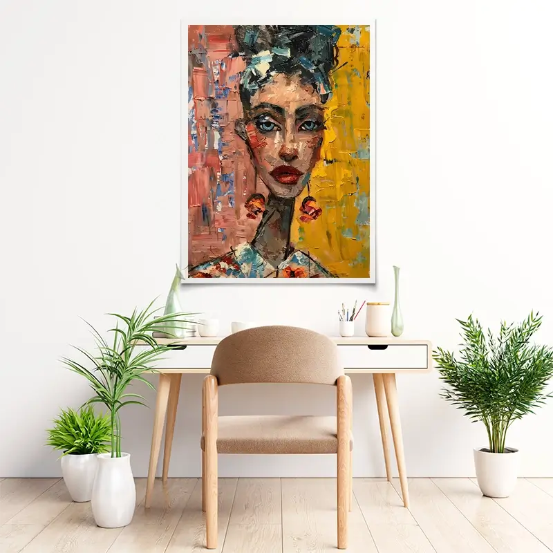 Woman With Earrings Art Print Woman With Earrings Art Print wall art product Elena Avanesova