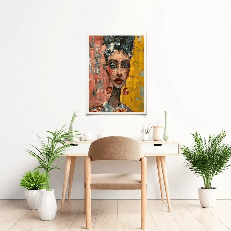 Woman With Earrings Art Print Woman With Earrings Art Print wall art product Elena Avanesova