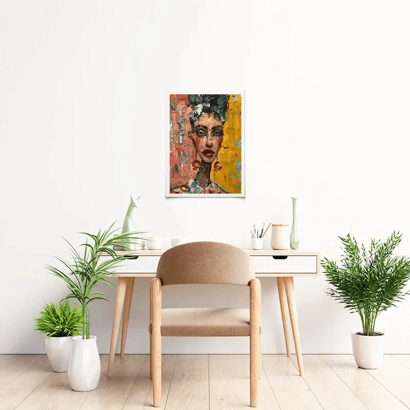 Woman With Earrings Art Print Woman With Earrings Art Print wall art product Elena Avanesova