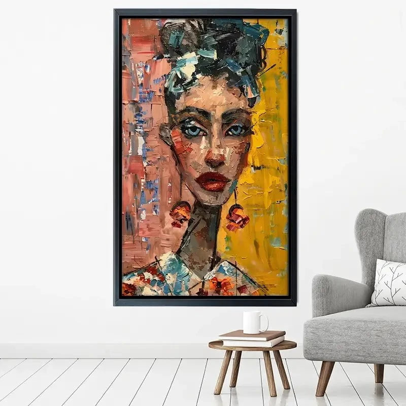 Woman With Earrings Canvas Print Woman With Earrings Canvas Print wall art product Elena Avanesova