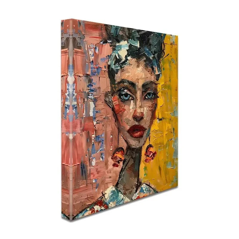 Woman With Earrings Canvas Print Woman With Earrings Canvas Print wall art product Elena Avanesova