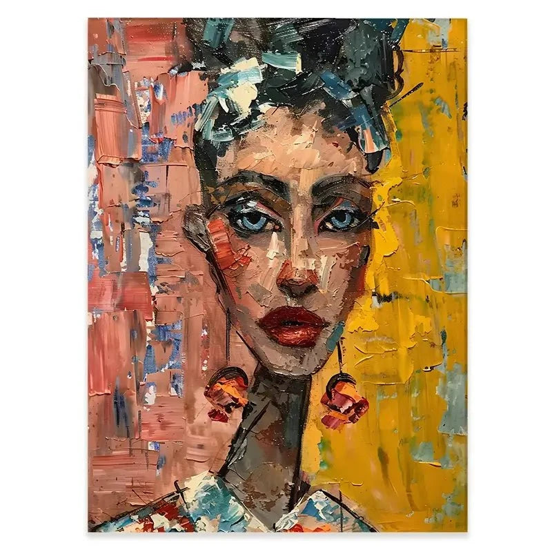 Woman With Earrings Canvas Print Woman With Earrings Canvas Print wall art product Elena Avanesova