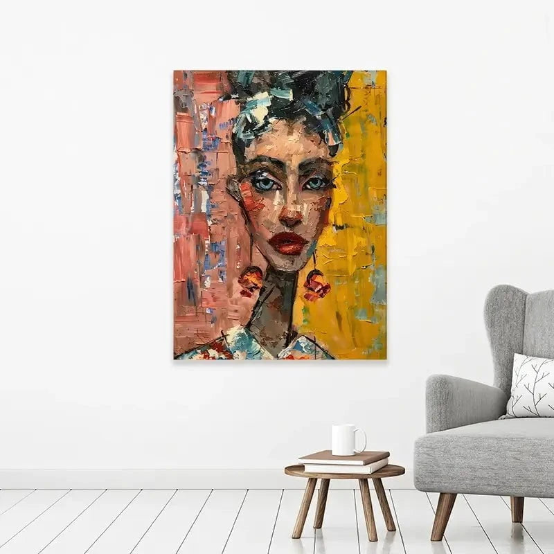 Woman With Earrings Canvas Print Woman With Earrings Canvas Print wall art product Elena Avanesova