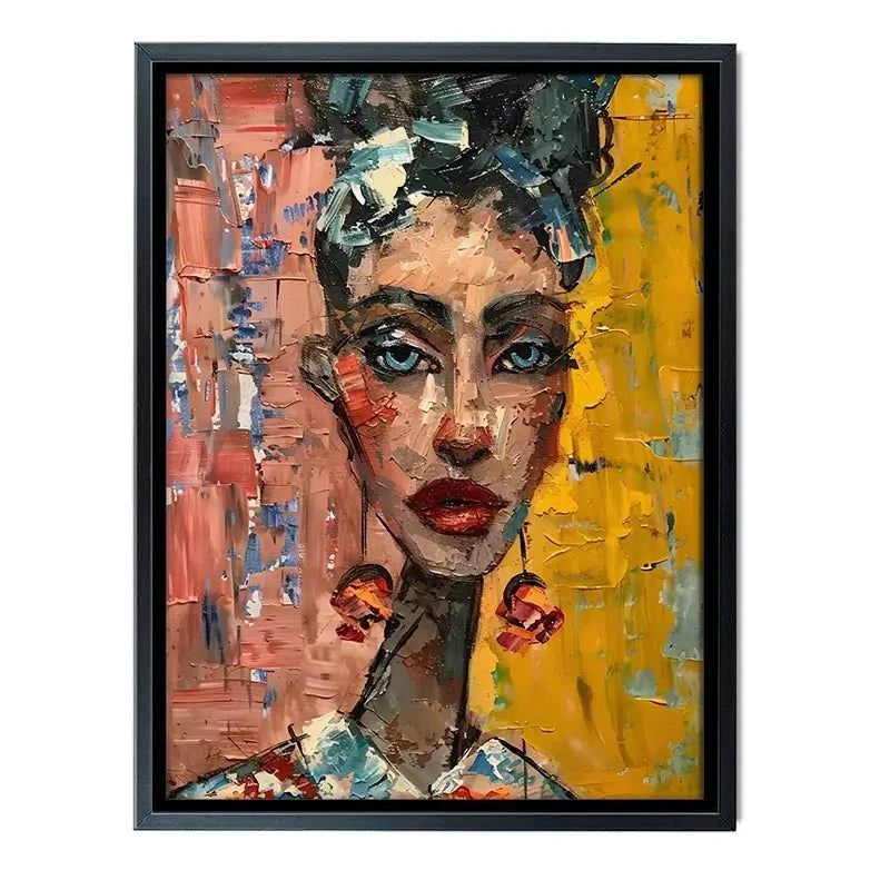 Woman With Earrings Canvas Print Woman With Earrings Canvas Print wall art product Elena Avanesova