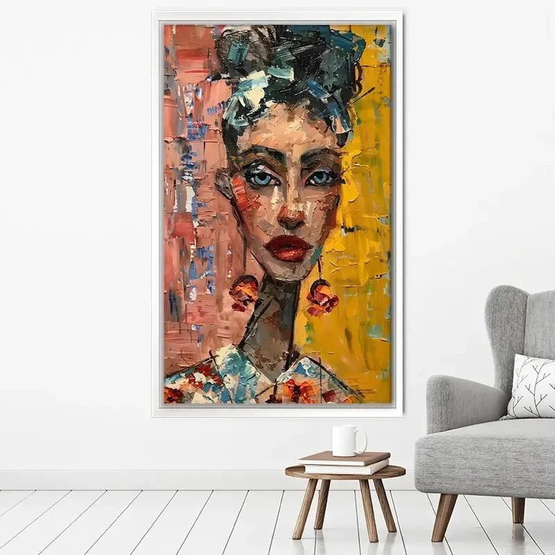 Woman With Earrings Canvas Print Woman With Earrings Canvas Print wall art product Elena Avanesova