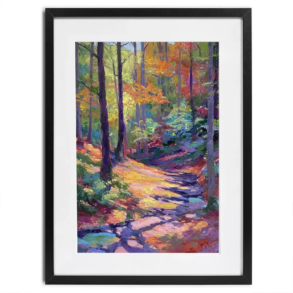 Woodland Stroll Framed Art Print Woodland Stroll Framed Art Print wall art product David Alexander Elder