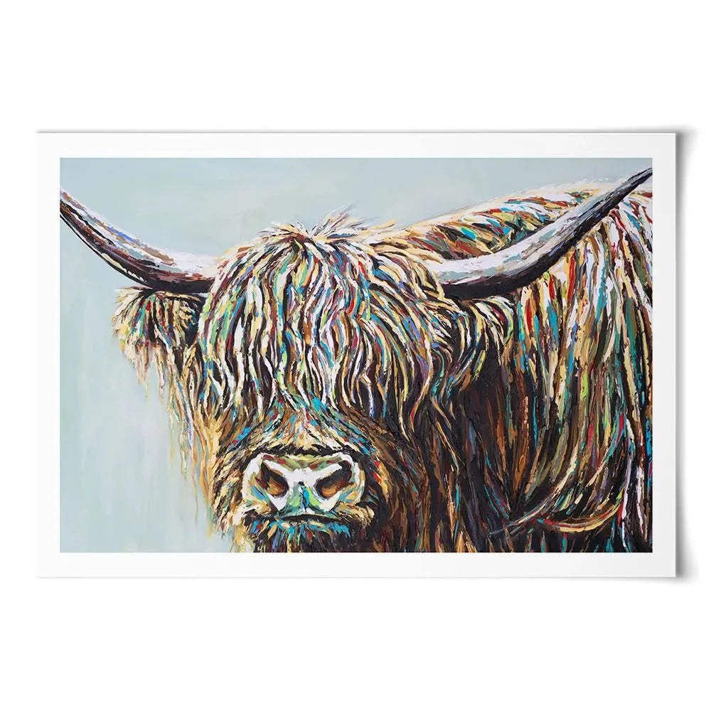 Woolly Highland Art Print Woolly Highland Art Print wall art product Carolee Vitaletti