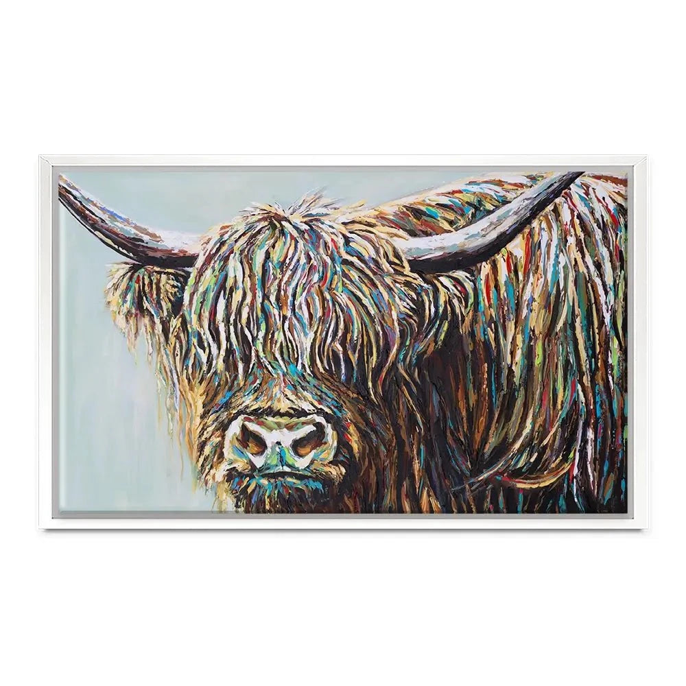 Woolly Highland Canvas Print Woolly Highland Canvas Print wall art product Carolee Vitaletti