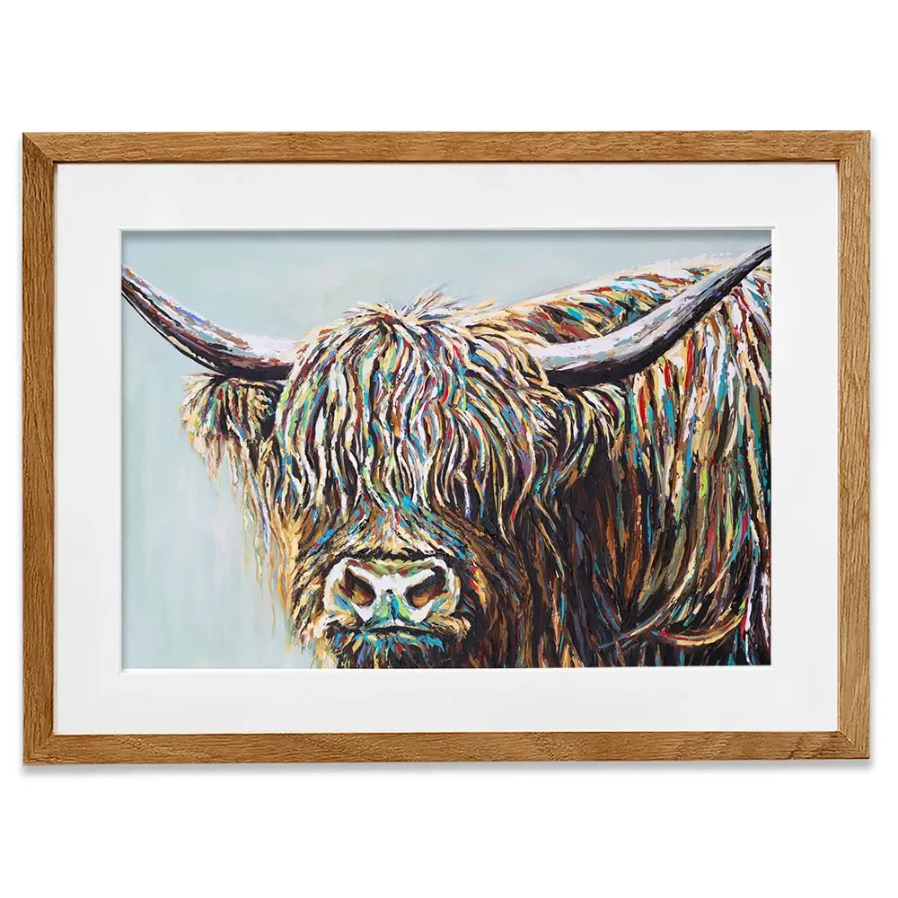 Woolly Highland Framed Art Print Woolly Highland Framed Art Print wall art product Carolee Vitaletti