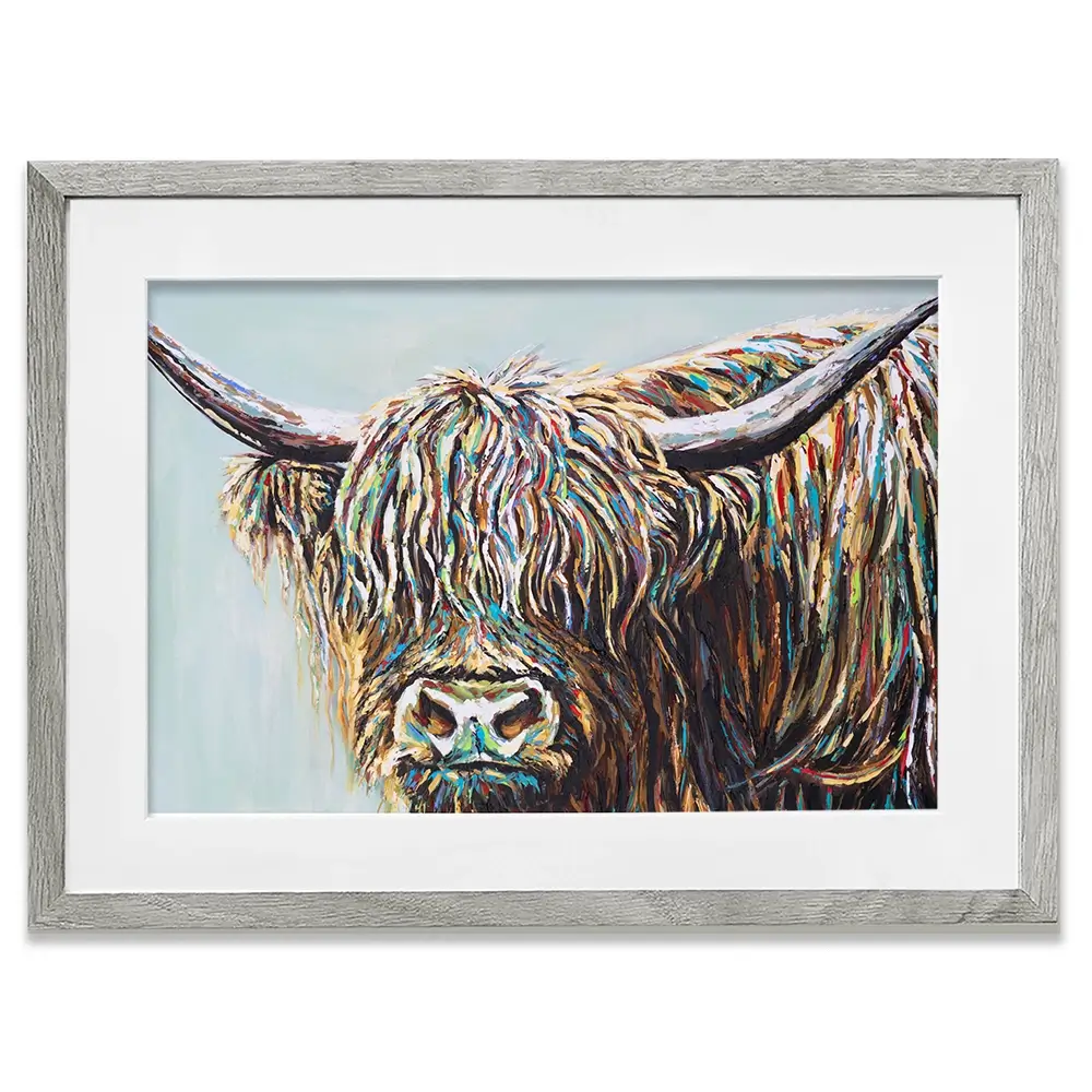 Woolly Highland Framed Art Print Woolly Highland Framed Art Print wall art product Carolee Vitaletti