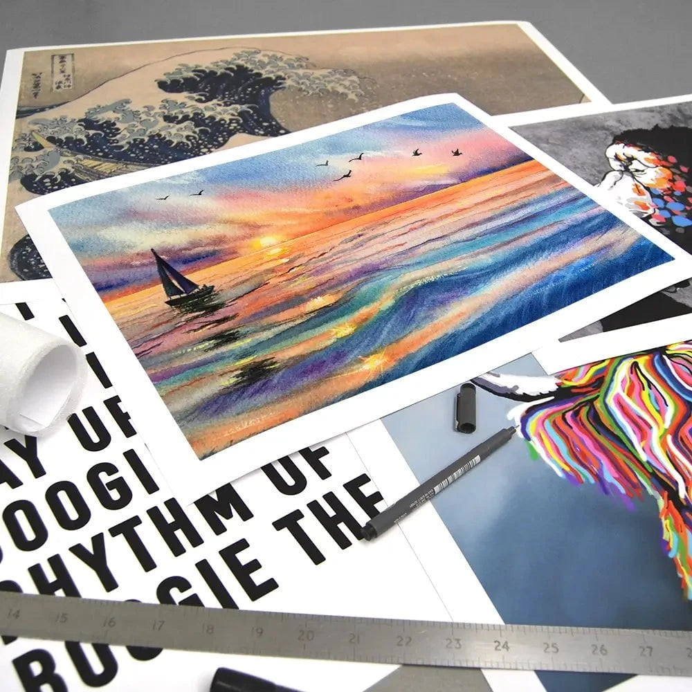 Yacht At Sunset Art Print Yacht At Sunset Art Print wall art product EL_Art / Shutterstock