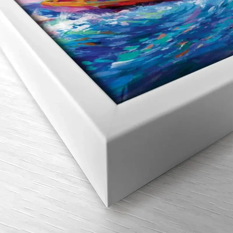 Yacht Sailing In A Race Canvas Print Yacht Sailing In A Race Canvas Print wall art product Leon Devenice