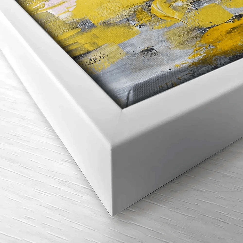 Yellow Abstract Canvas Print Yellow Abstract Canvas Print wall art product Anna Selina / Shutterstock