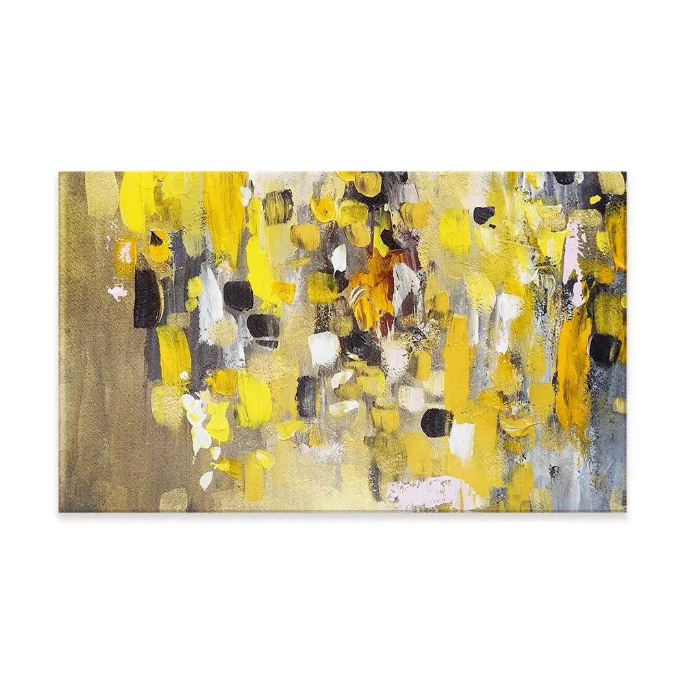 Yellow Abstract Canvas Print Yellow Abstract Canvas Print wall art product Anna Selina / Shutterstock