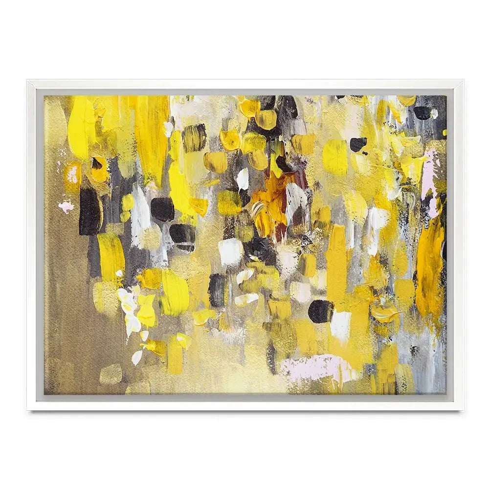 Yellow Abstract Canvas Print Yellow Abstract Canvas Print wall art product Anna Selina / Shutterstock