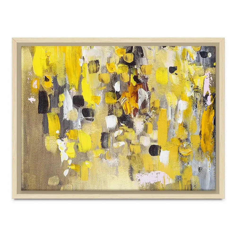 Yellow Abstract Canvas Print Yellow Abstract Canvas Print wall art product Anna Selina / Shutterstock