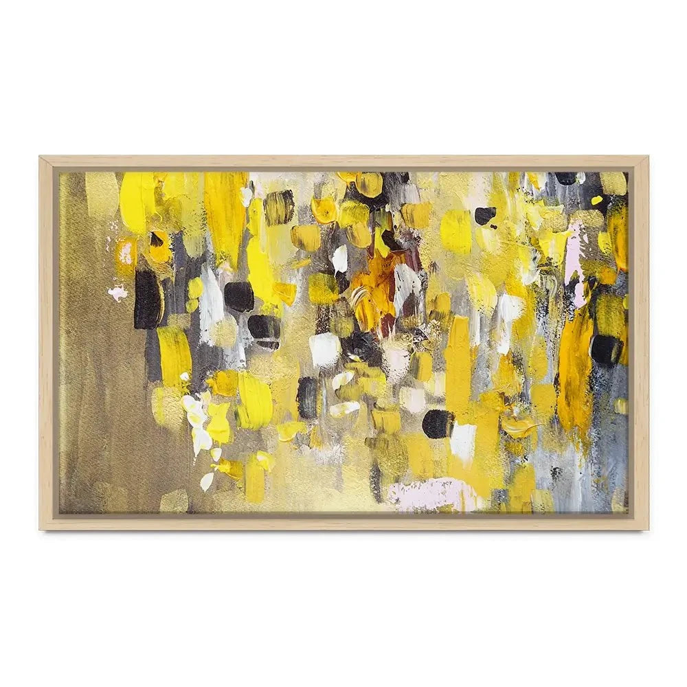 Yellow Abstract Canvas Print Yellow Abstract Canvas Print wall art product Anna Selina / Shutterstock