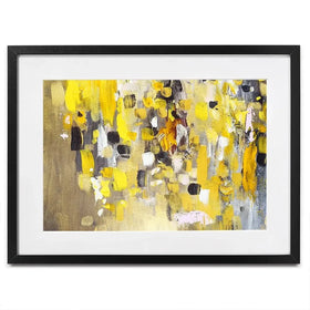 Yellow Abstract Framed Art Print Yellow Abstract Framed Art Print wall art product Anna Selina / Shutterstock