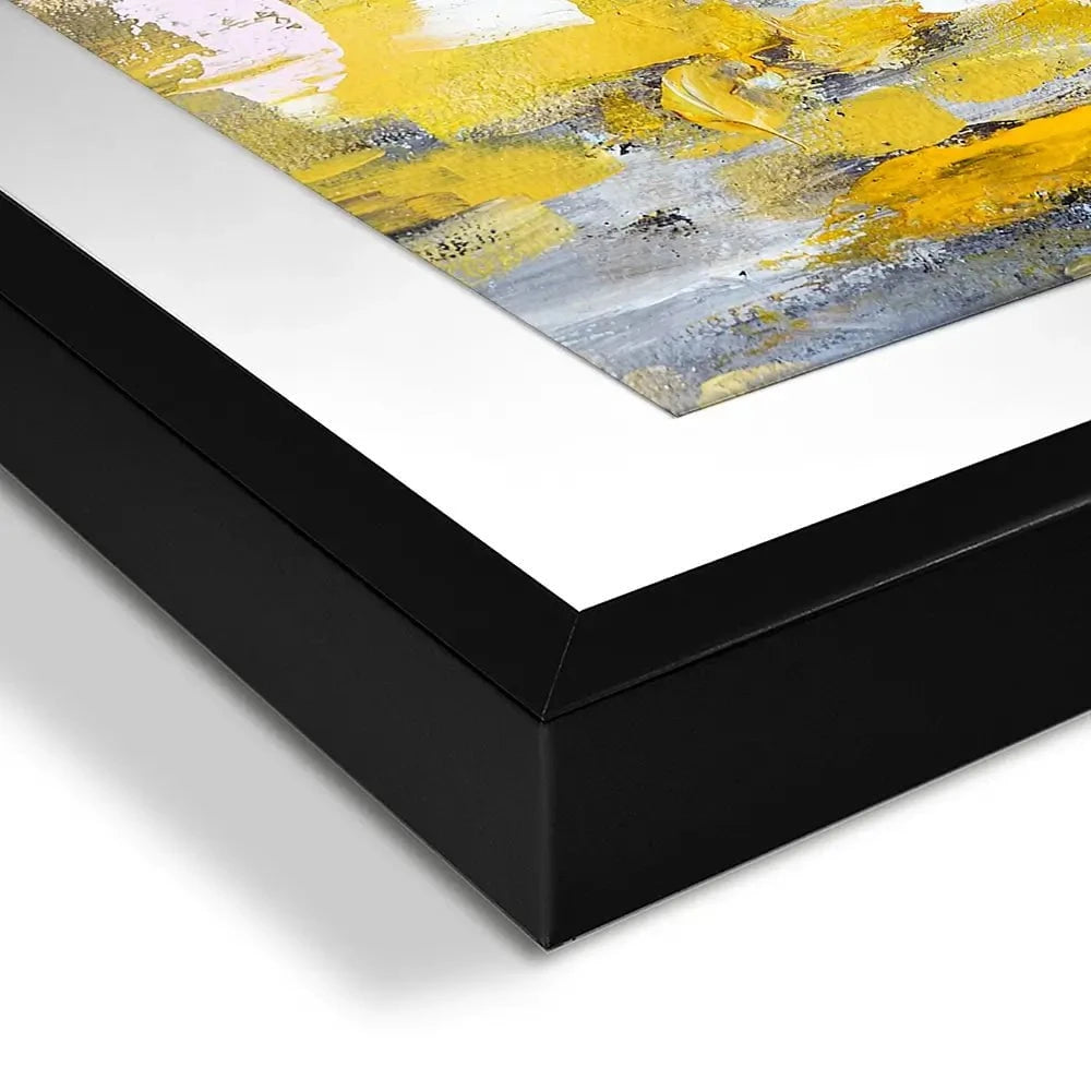 Yellow Abstract Framed Art Print Yellow Abstract Framed Art Print wall art product Anna Selina / Shutterstock