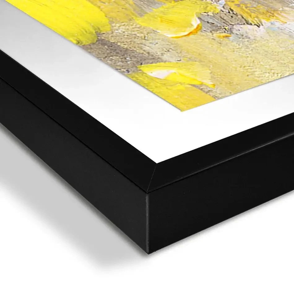 Yellow Abstract Framed Art Print Trio Yellow Abstract Framed Art Print Trio wall art product Anna Selina / Shutterstock