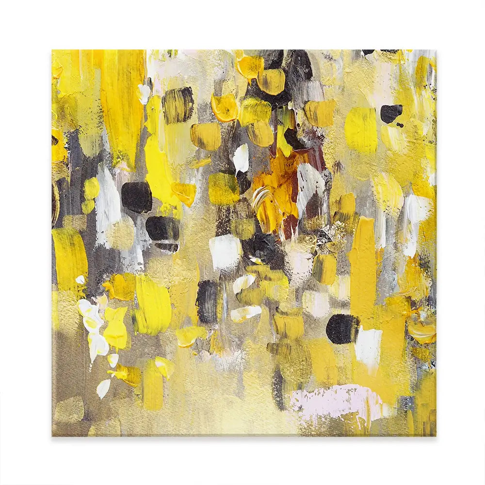 Yellow Abstract Square Canvas Print Yellow Abstract Square Canvas Print wall art product Anna Selina / Shutterstock