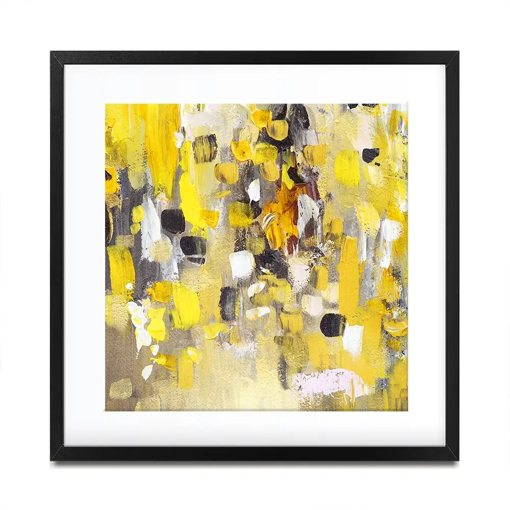 Yellow Abstract Square Framed Art Print Yellow Abstract Square Framed Art Print wall art product Anna Selina / Shutterstock