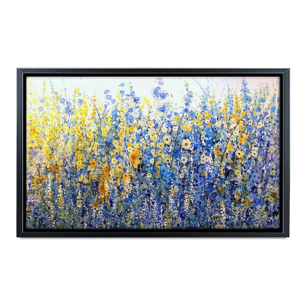 Yellow Blue Bloom Canvas Print Yellow Blue Bloom Canvas Print wall art product Tim O'Toole
