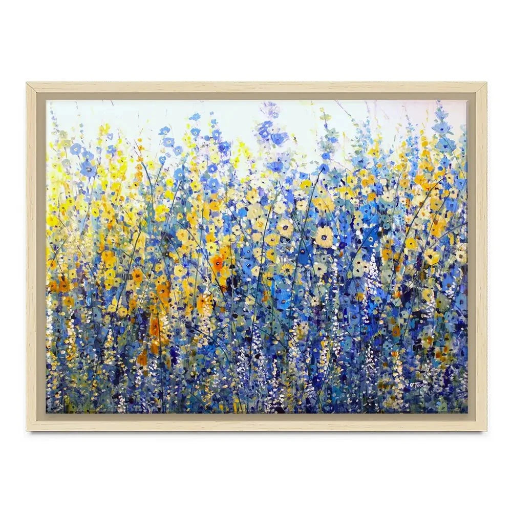 Yellow Blue Bloom Canvas Print Yellow Blue Bloom Canvas Print wall art product Tim O'Toole