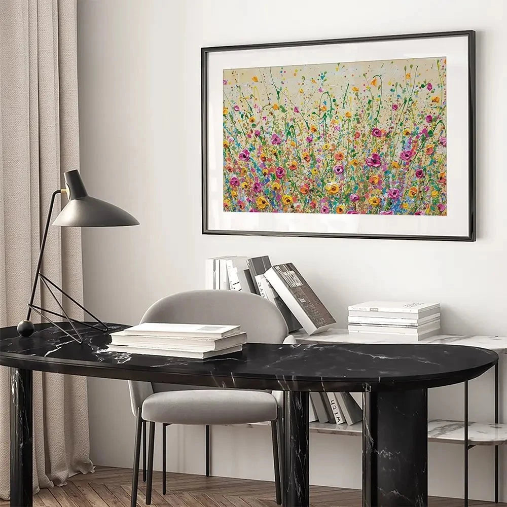 Yellow Meadow Framed Art Print Yellow Meadow Framed Art Print | Yellow Meadow Framed Prints wall art product Olga Tkachyk
