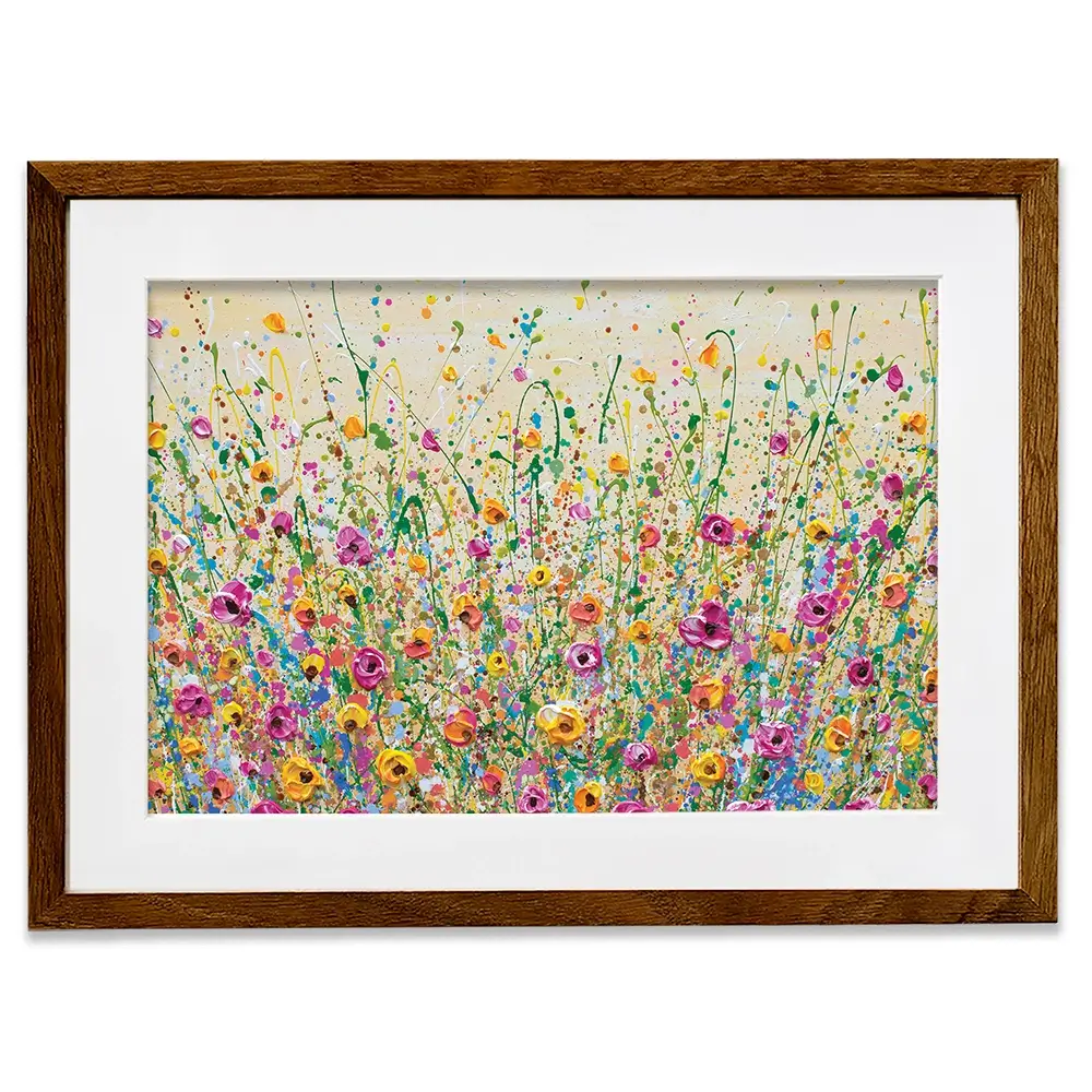 Yellow Meadow Framed Art Print Yellow Meadow Framed Art Print | Yellow Meadow Framed Prints wall art product Olga Tkachyk