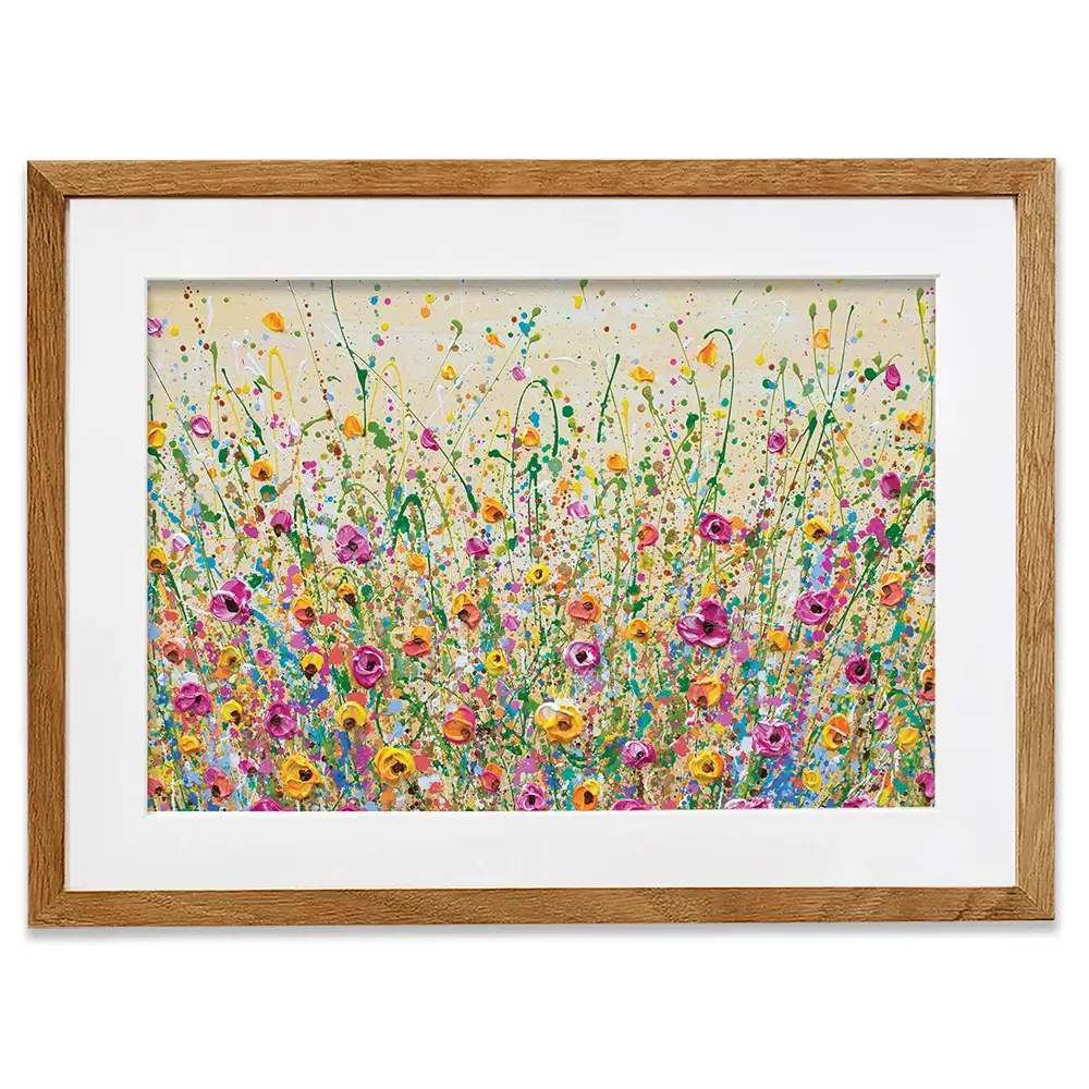 Yellow Meadow Framed Art Print Yellow Meadow Framed Art Print | Yellow Meadow Framed Prints wall art product Olga Tkachyk