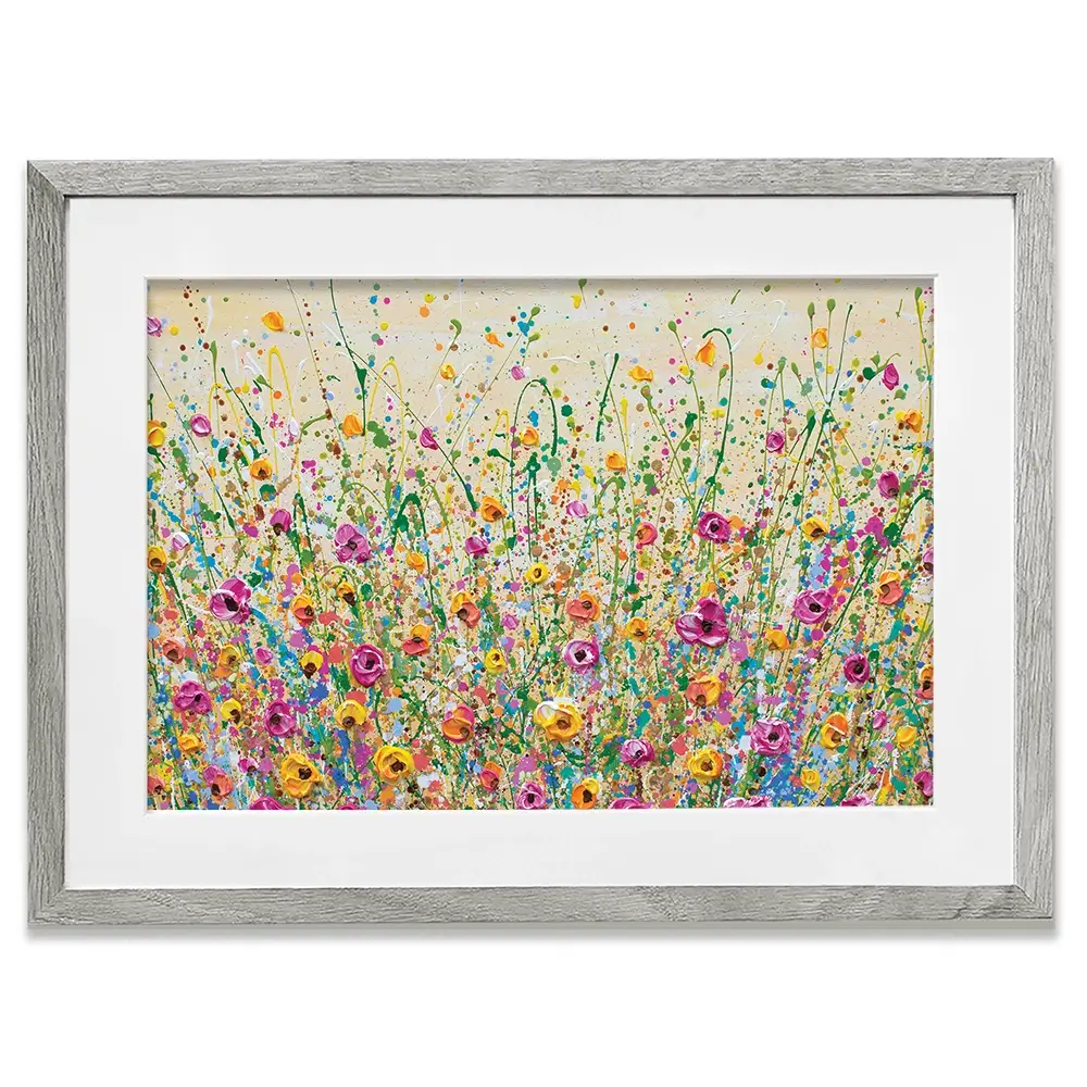 Yellow Meadow Framed Art Print Yellow Meadow Framed Art Print | Yellow Meadow Framed Prints wall art product Olga Tkachyk
