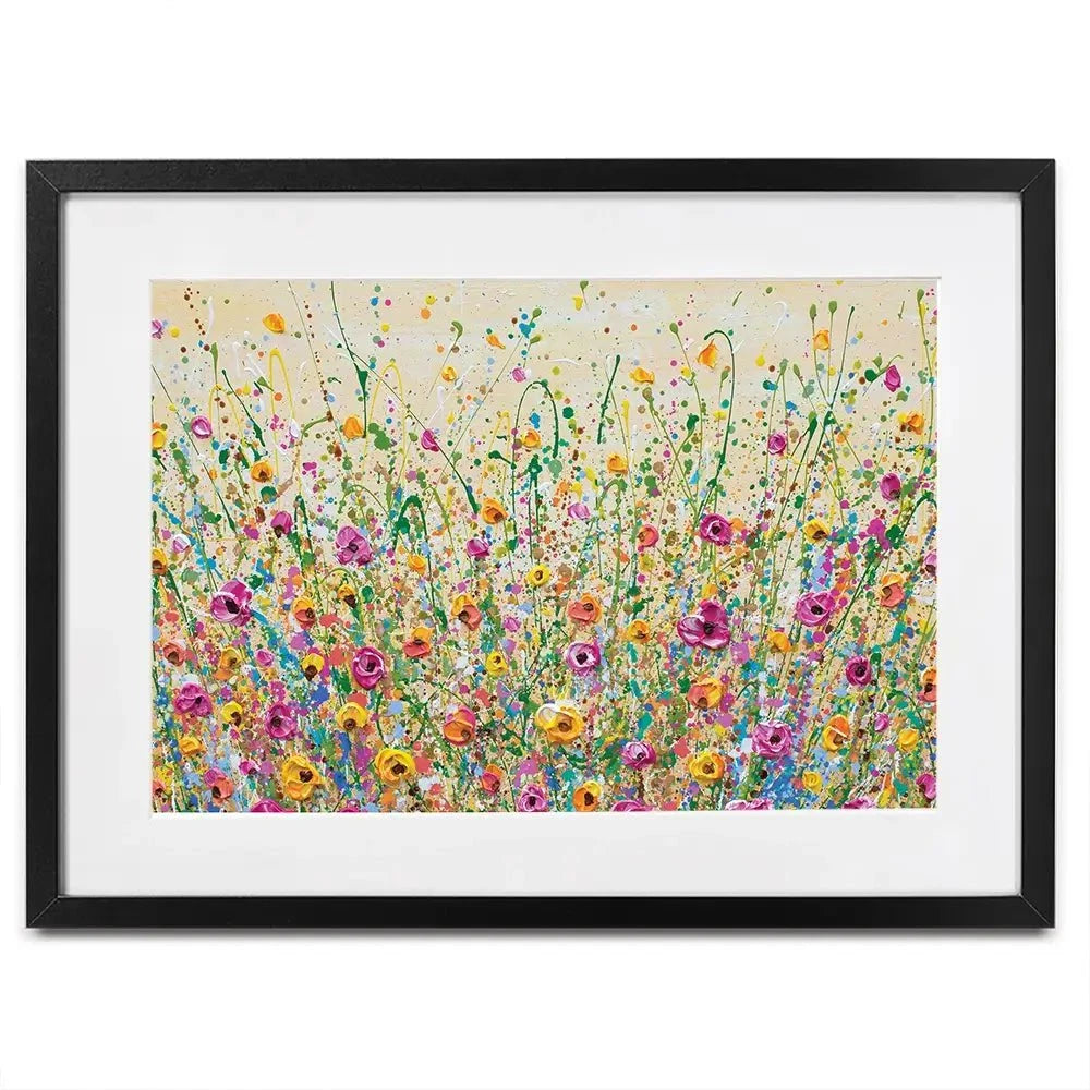 Yellow Meadow Framed Art Print Yellow Meadow Framed Art Print | Yellow Meadow Framed Prints wall art product Olga Tkachyk