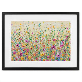 Yellow Meadow Framed Art Print Yellow Meadow Framed Art Print | Yellow Meadow Framed Prints wall art product Olga Tkachyk