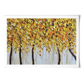 Yellow Trees Art Print Yellow Trees Art Print wall art product Olga Tkachyk