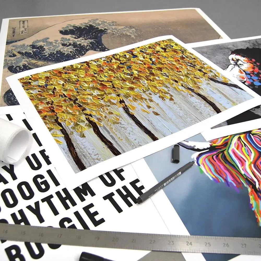 Yellow Trees Art Print Yellow Trees Art Print wall art product Olga Tkachyk