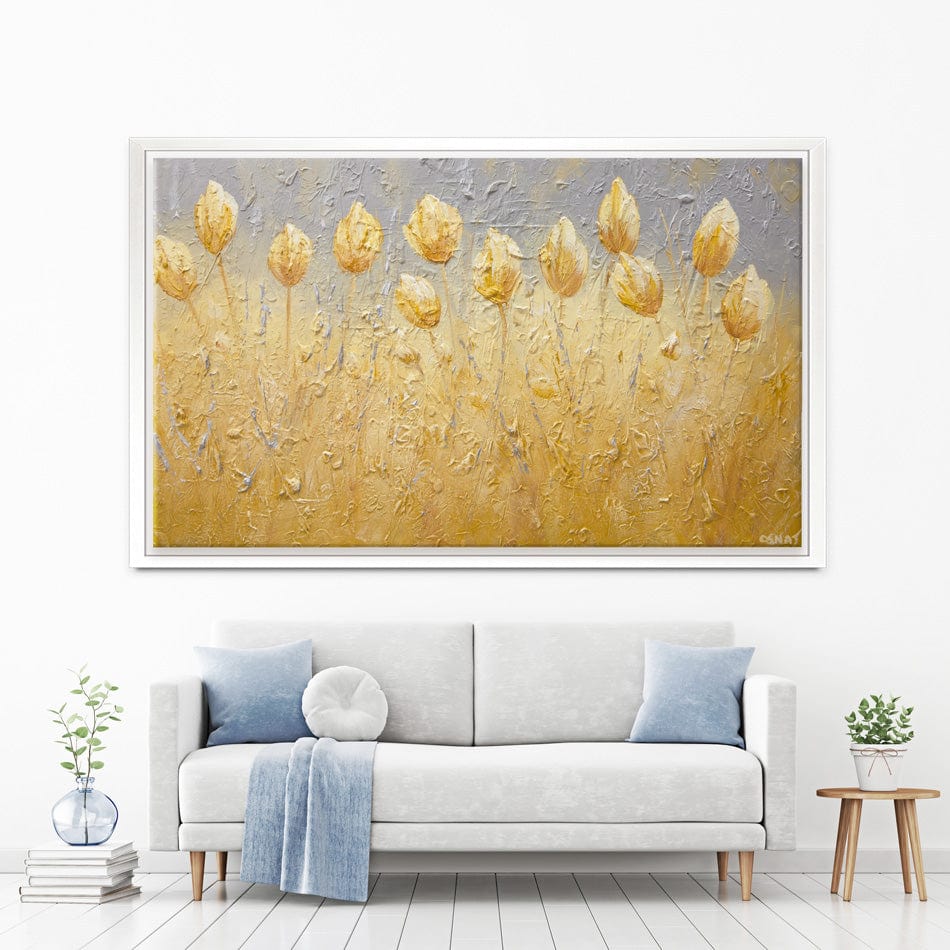 Yellow Tulips Canvas Print wall art product Osnat Tzadok