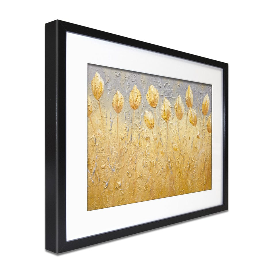 Yellow Tulips Framed Art Print wall art product Osnat Tzadok