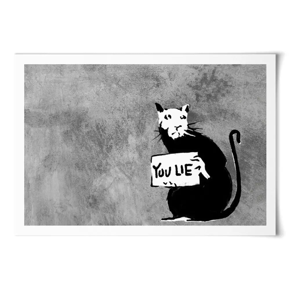 You Lie Rat Art Print You Lie Rat Art Print wall art product Banksy