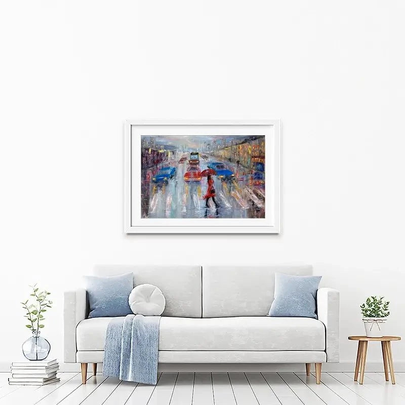 Zebra Crossing Framed Art Print Zebra Crossing Framed Art Print wall art product Boyan Dimitrov / Shutterstock