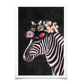 Zebra Crown Art Print Zebra Crown Art Print wall art product Svetlana Aleynikova
