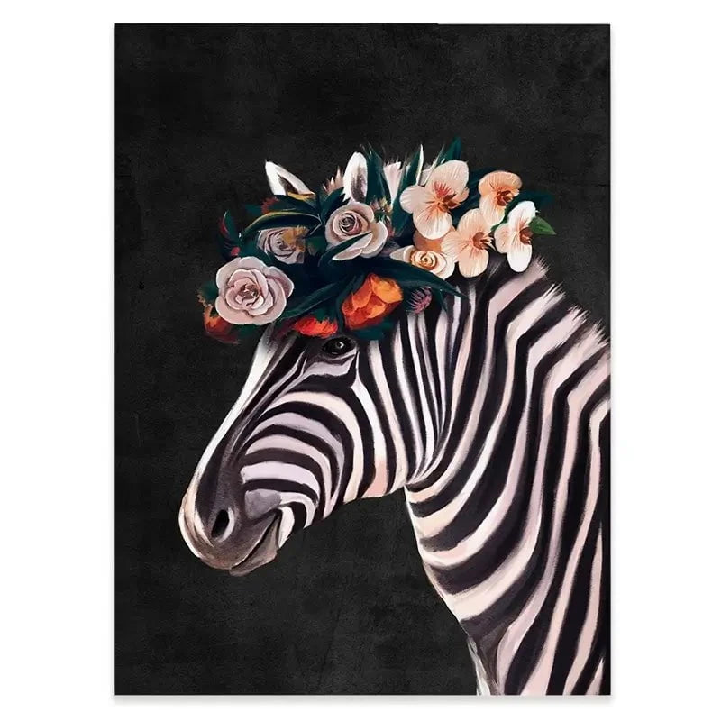 Zebra Crown Canvas Print Zebra Crown Canvas Print wall art product Svetlana Aleynikova