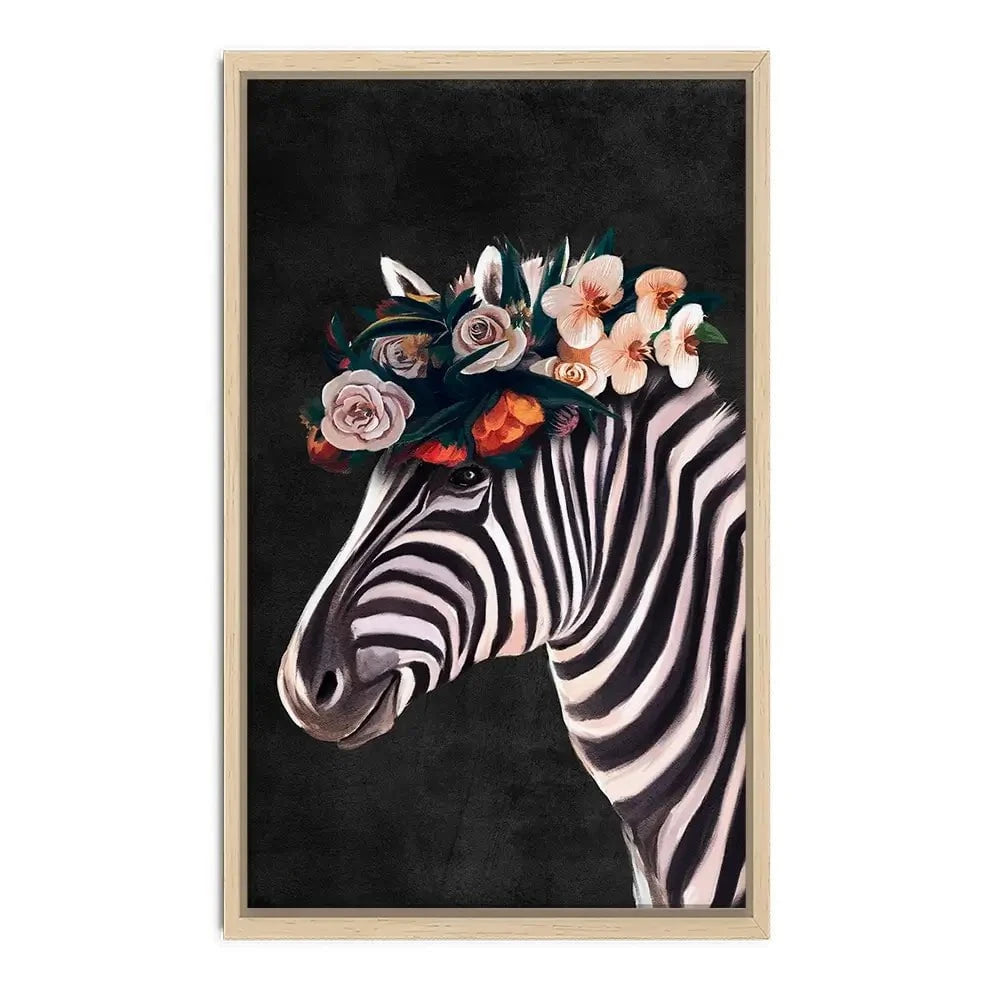 Zebra Crown Canvas Print Zebra Crown Canvas Print wall art product Svetlana Aleynikova