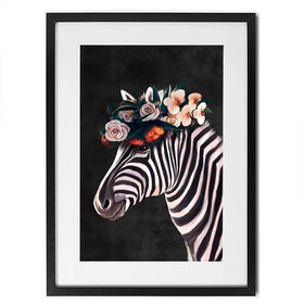 Zebra Crown Framed Art Print Zebra Crown Framed Art Print wall art product Svetlana Aleynikova