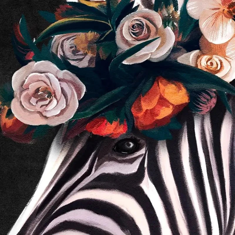 Zebra Crown Framed Art Print Zebra Crown Framed Art Print wall art product Svetlana Aleynikova