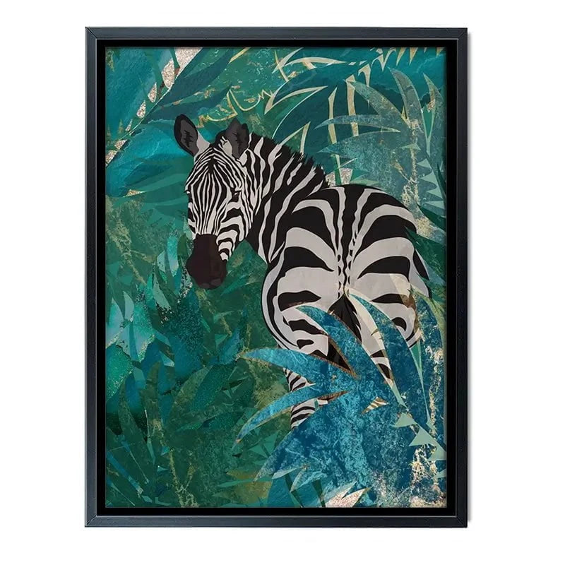 Zebra In The Jungle Canvas Print Zebra In The Jungle Canvas Print wall art product Sarah Manovski