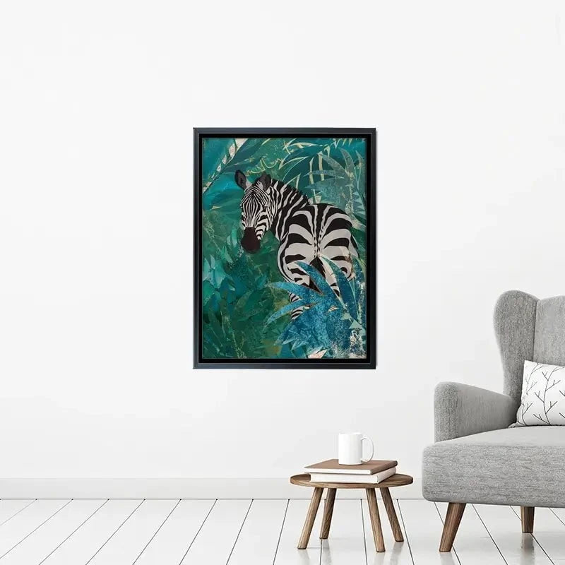 Zebra In The Jungle Canvas Print Zebra In The Jungle Canvas Print wall art product Sarah Manovski