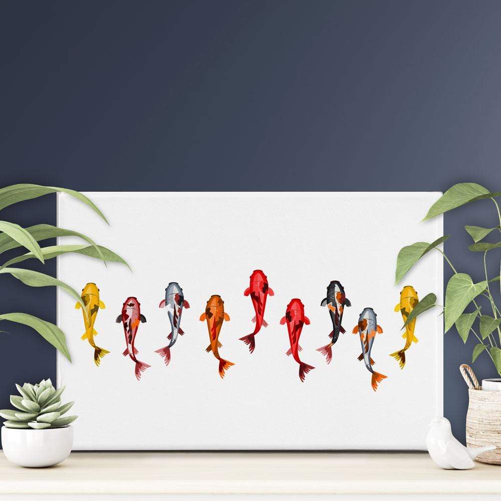 9 Koi Fish Canvas Print wall art product Artitok / Shutterstock